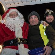 Santa's in the Dunmow district on his sleigh, supported by Great Dunmow and District Round Table