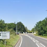 Warners Farm roundabout at the end of Essex Regiment Way between Great Dunmow and Chelmsford