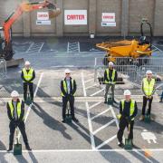 The work to expand Tesco in Great Dunmow has started. Martin Paine and Vince Gaiteri attended a ground breaking ceremony with the contractors RG Carter Construction