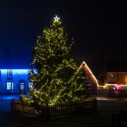 Christmas lights in Dunmow