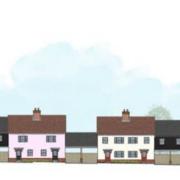 A rendering of the housing style for the proposed Helena Romanes School development