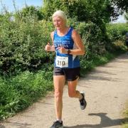 Glenda Jackson of Grange Farm & Dunmow Runners won her age category at the Takeley 10k.