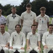 High Roding's first team after winning promotion. Back row: Stewart South (scorer), Ben Speakman, Jeff Clarke, Will Davis, Kit Morley-Jacob, Josh O’Connor. Front row: Ben Chillingworth, George Halls, Freddie Burns, Sam South, Chris Townsend, Archie