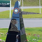 The Covid-19 memorial at Cam Valley crematorium designed by Harlow artist Camilla Fitzjohn