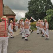 Thaxted Morris Men at Moat Park Retirement Village, Easton