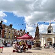 Alfresco in the Square in May: a BID to aid hospitality while restrictions remain in place. Picture: Will Durrant