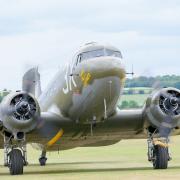 One of the Dakotas taking part in the Daks Over Duxford event at IWM Duxford. Picture: Gerry Weatherhead