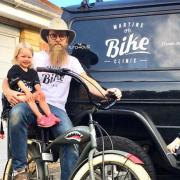 Martin Zelley has raised thousands of pounds in donations for the NHS through 250 bike repairs in Dunmow. Picture: Zelley family