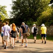 Walkers took part in a 'rural ramble' for Helen Rollason Cancer Charity