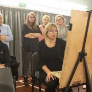 Julie Arnall is teaching a life drawing class for Dunmow Art Group