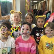 Pupils at Great Dunmow Primary School dressed up for Children in Need