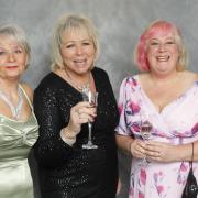 Sadie Nine (centre), with Flitch Ball organiser Kay Puddick and Flitch Trials organising committee vice-chair Helen Haines