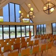 The new set-up for funerals at Old Park Meadow Natural Burial Ground