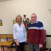 Charlotte Jerram with Brian Hockley of Rodings Friendship Club