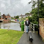 Chris Green on his walk for Little Havens Children's Hospice