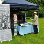 A display about the US Air Force at the Gardens of Easton Lodge