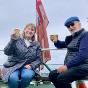 'Power couple' Susie and George Wilder on the Probus Club cruise