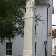 Great Dunmow War Memorial after the refurbishment