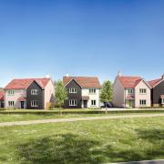 A prospective view of street scene plots at The Orchard development in Little Dunmow