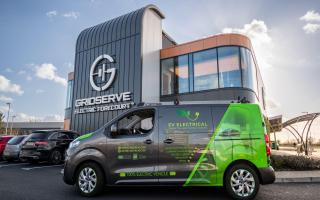 EV Electrical Essex Ltd can install a wide range of charging points - whether it's a single circuit for a homeowner or a larger array for commercial clients. Pictured: An EV van outside Gridserve in Braintree.