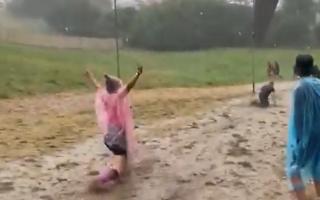 Standon Calling turned into a mudslide on Sunday