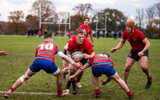 Felsted School attack the line in the U18 Vase. Picture: FELSTED SCHOOL