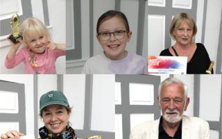 Some of the winners of the Flitch Trials art competition