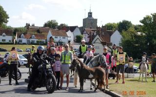 Horses and ponies took to the roads to raise awareness