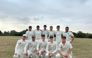 High Roding's victorious cricketers. Picture: HRCC