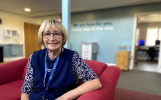 Barbara Read from Dunmow volunteers at St Clare Hospice