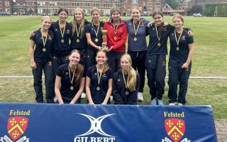 The girls of Felsted School who won the Essex county title. Picture: FELSTED SCHOOL