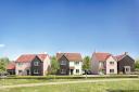 A prospective view of street scene plots at The Orchard development in Little Dunmow