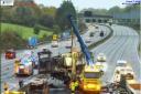 Traffic - Following a fire on the M25, the road has been closed