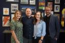 From left, Hayley Leech, Andy Kindleysides, Aimee Konieczny and James Groves from Indigo Swan, which sponsors the Project of the Year award