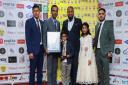 Shuyeb Ahmed (second left) was recognised at the Euro Asia Curry Awards.