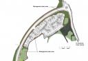 The layout of the scheme in Great Dunmow, which was approved 10 years ago