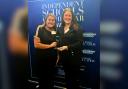 Felsted’s Verity Stone and Rosie Eastop received the award on behalf of the development team