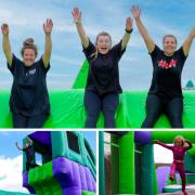 Wow - Mammoth inflatable obstacle course at Marsh Farm