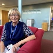 Barbara Read from Dunmow volunteers at St Clare Hospice