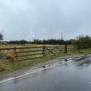 The land up for auction off Bardfield Road