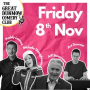 Dunmow Comedy Club returns on November 8