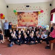 Children from Magna Carta Primary Academy celebrated Harvest Festival at Mountfitchet House