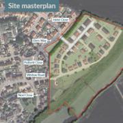 The site masterplan for land to the east of Wedow Road in Thaxted