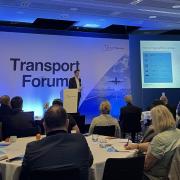 London Stansted MD Gareth Powell addressing the Transport Forum