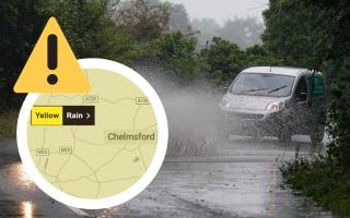 Flooding possible as 17-hour weather warning issued for heavy rain across Essex