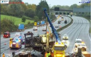 Traffic - Following a fire on the M25, the road has been closed