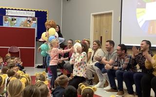 Teachers got hit in the face with custard pies for Children in Need